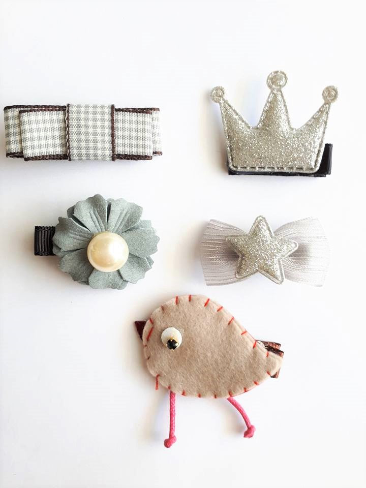 Birdie Hair Clip Set