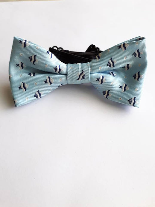 Bow Tie - Blue Fish
