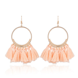 HOPE tassel earrings Blush