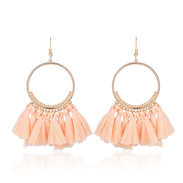 HOPE tassel earrings Blush