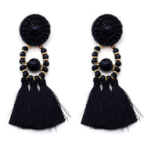 MAVIS black tassel earrings