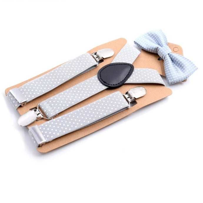 Bow Tie and Brace Bundle - Light Grey