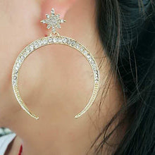 LINA star moon drop earrings