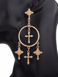 KEEP THE FAITH Drop Earrings