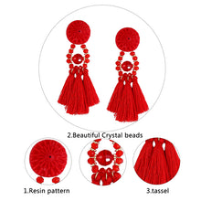 MAVIS black tassel earrings